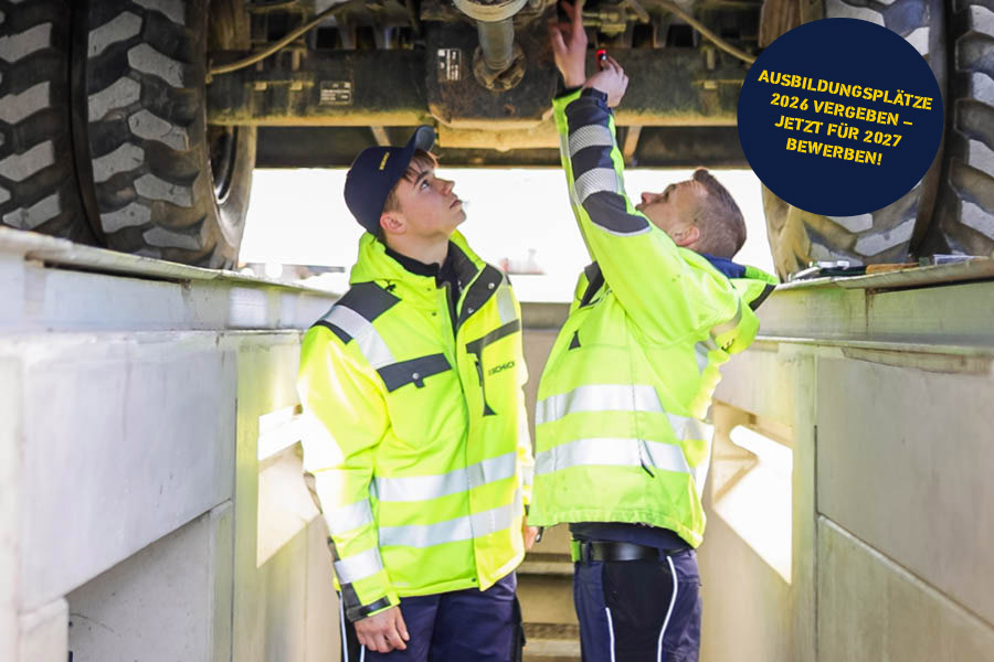 Ausbildungsberuf Baumaschinen­mechatroniker:in