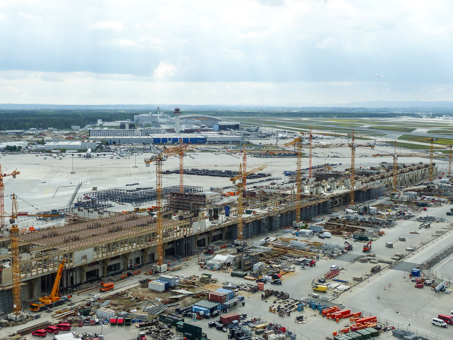 Betonpumpe im Einsatz